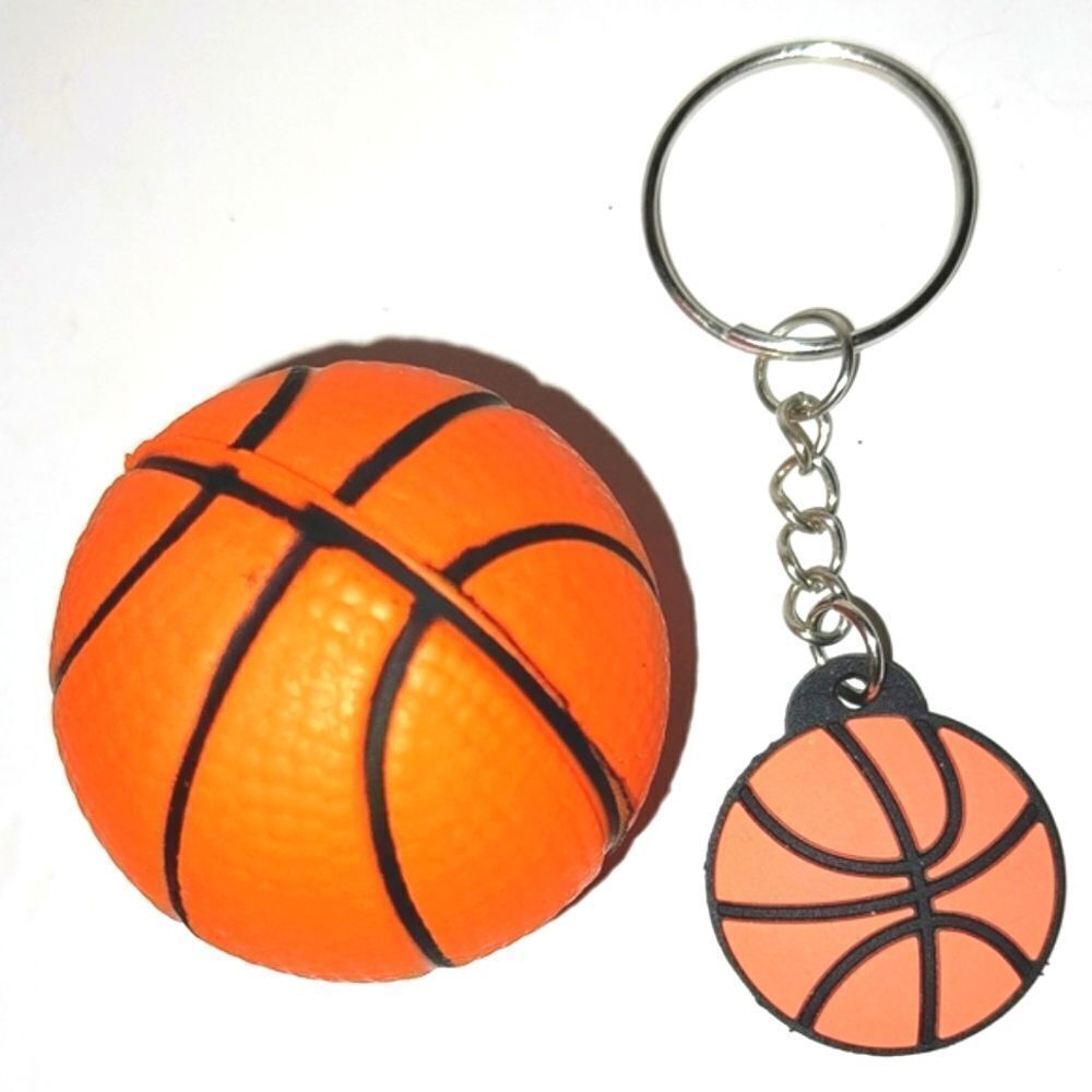 Unisex kids stress ball and keychain set